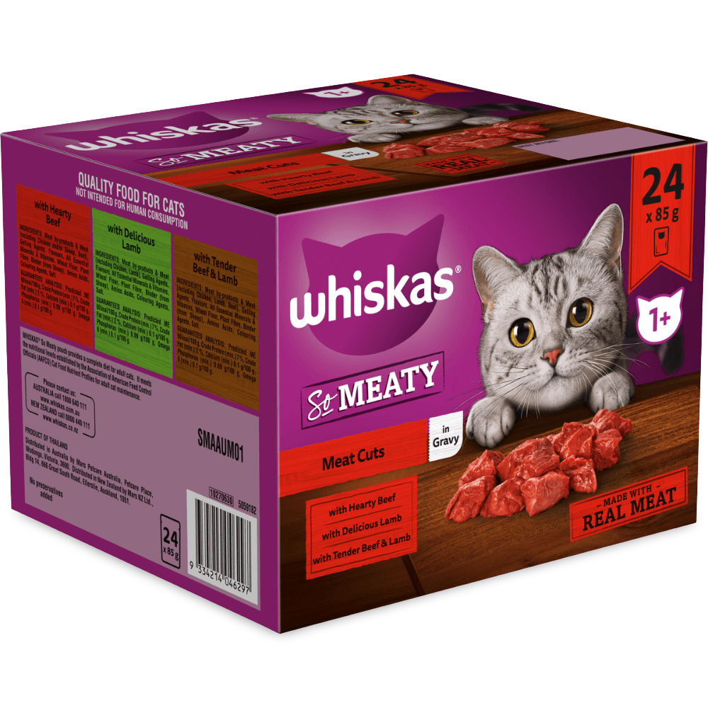 Wet Cat Food Adult So Meaty Meat Cuts Gravy