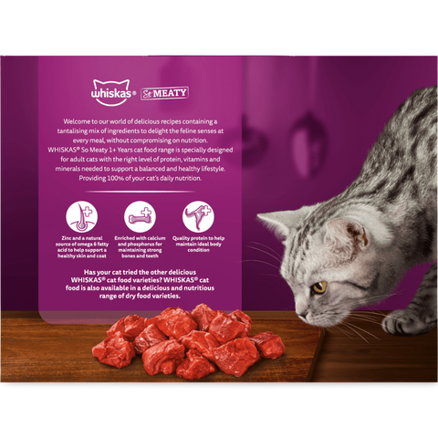 Wet Cat Food Adult So Meaty Meat Cuts Gravy
