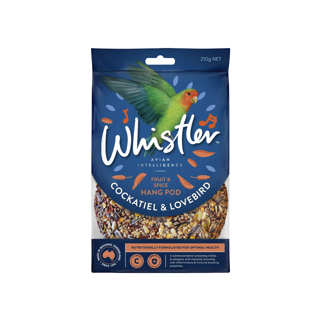 Cockatiel And Lovebird Hanging Pod Treat Fruit And Spice