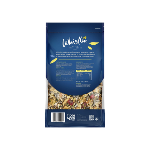 Cockatiel And Lovebird Gourmet Fruit And Nut Blend Food