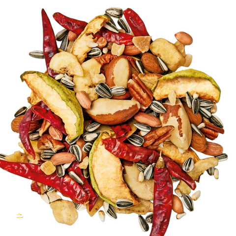 Exotic Large Parrot Nut Fruit And Herb Treat Mix