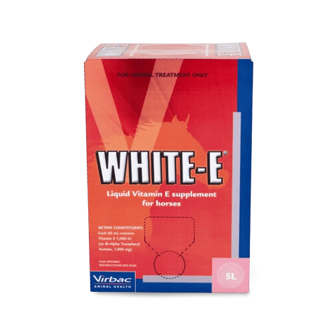 White E Liquid Horse Supplement