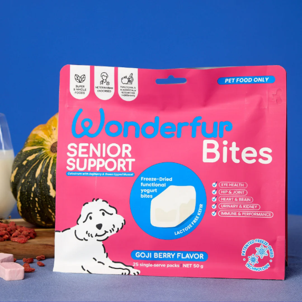 Bites Senior Support Dog Probiotic Yogurt Freeze Dried Chews