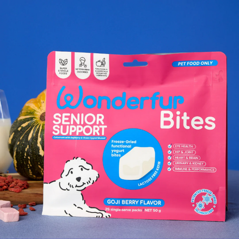 Bites Senior Support Dog Probiotic Yogurt Freeze Dried Chews