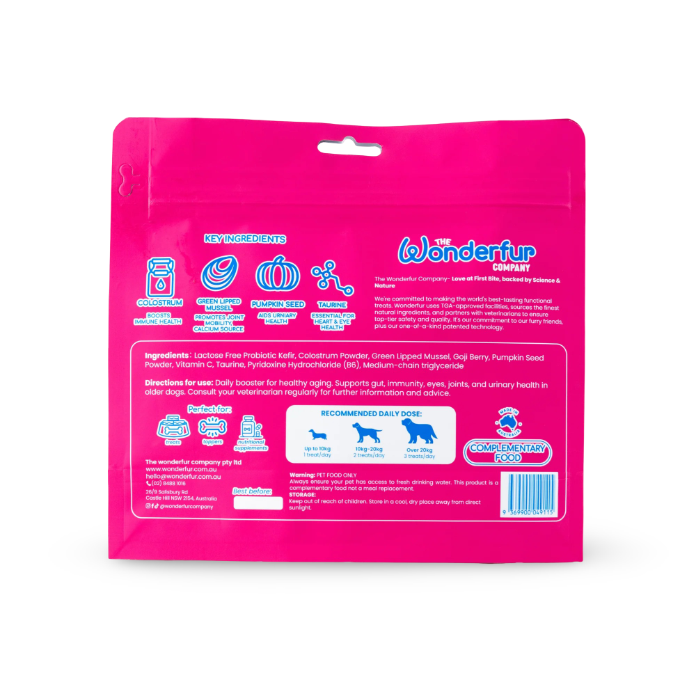 Bites Senior Support Dog Probiotic Yogurt Freeze Dried Chews