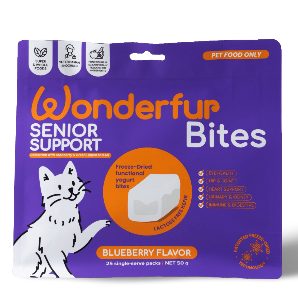 Bites Senior Support Cat Probiotic Yogurt Freeze Dried Chews