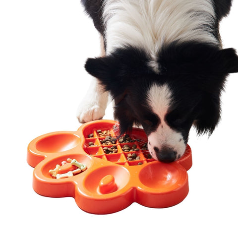 Pet DreamHouse PAW 2-in-1 Slow Feeder Bowl & Lick Pad Combo