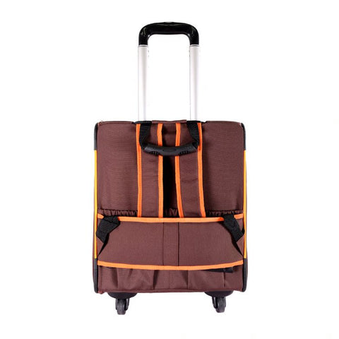 Ibiyaya Wheeled Backpack Parallel Transport Pet Trolley