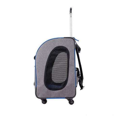 Ibiyaya Wheeled Backpack Parallel Transport Pet Trolley