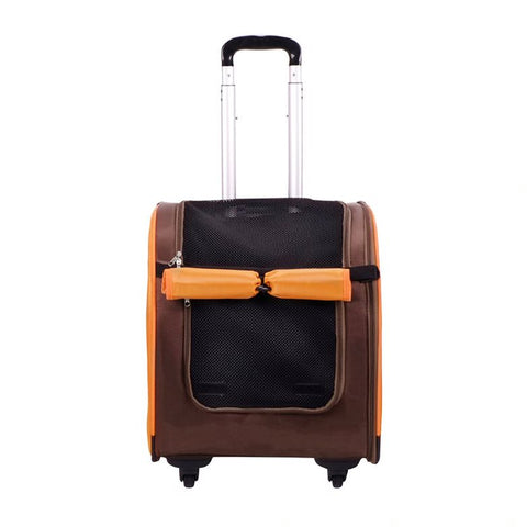 Ibiyaya Wheeled Backpack Parallel Transport Pet Trolley