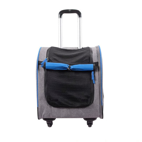 Ibiyaya Wheeled Backpack Parallel Transport Pet Trolley