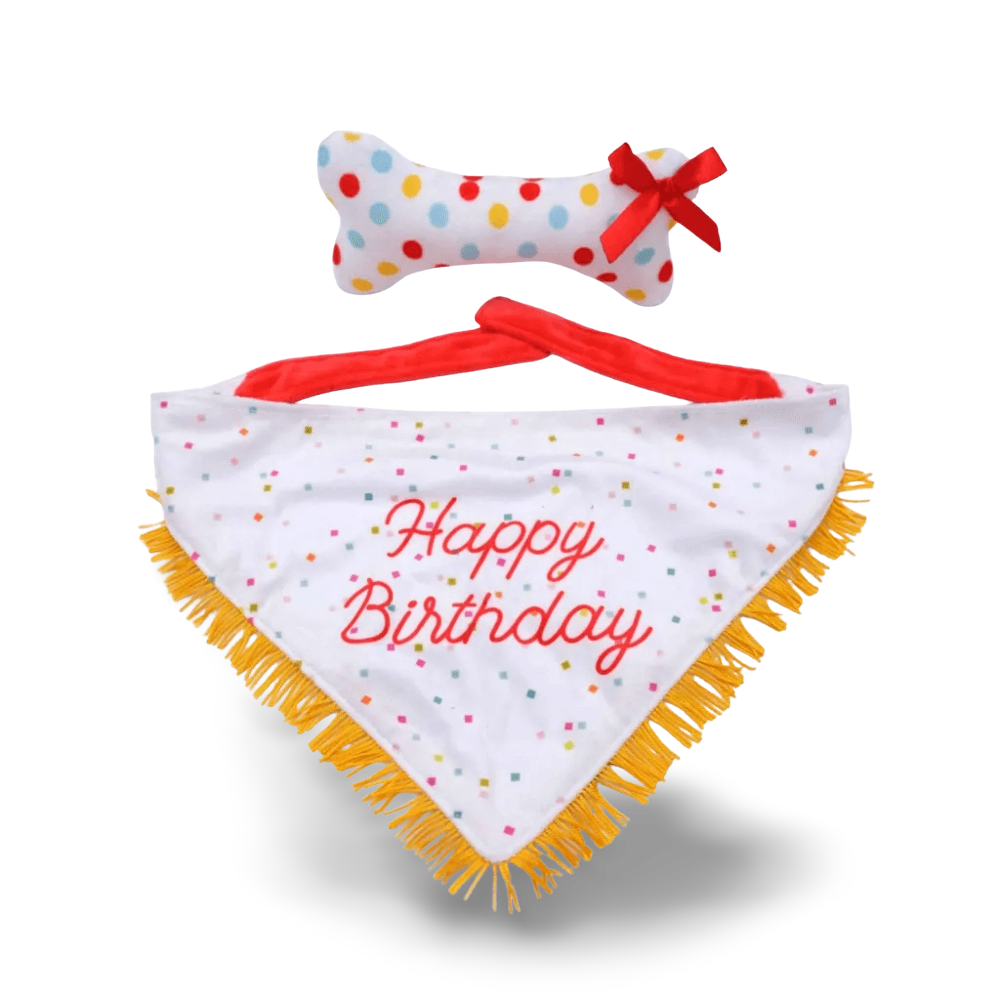 Birthday Bandana Bone Set