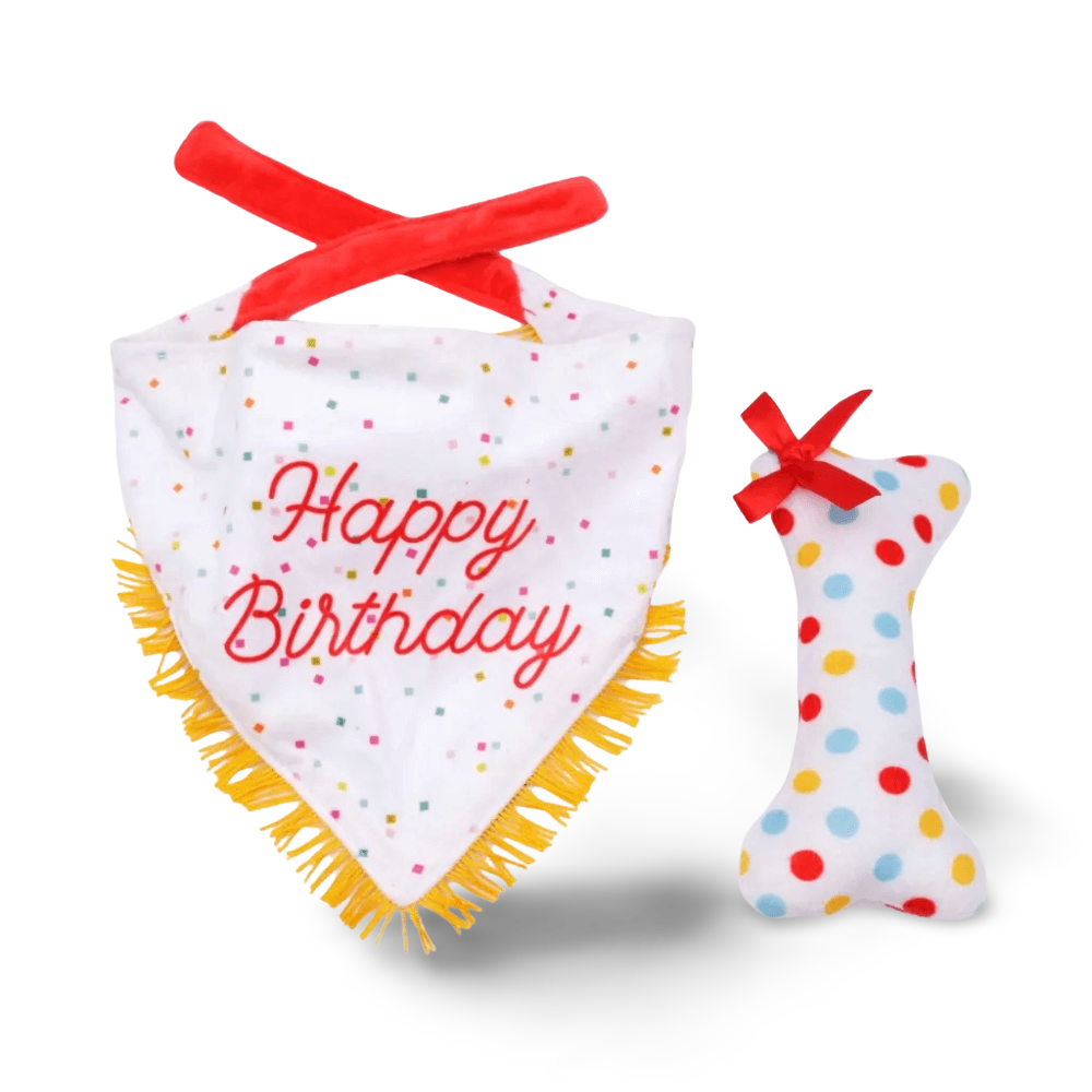 Birthday Bandana Bone Set