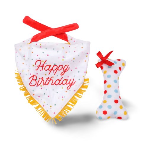 Birthday Bandana Bone Set