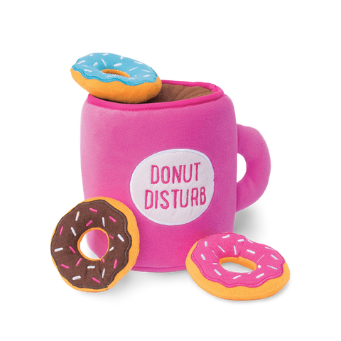 Burrow Coffee And Donutz Interactive Soft Dog Toy