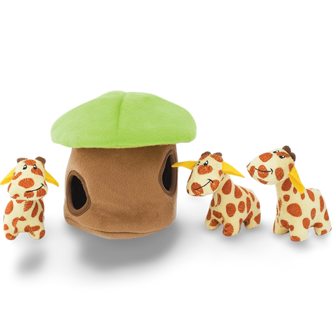 Burrow Giraffe Lodge Interactive Soft Dog Toy