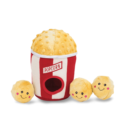 Burrow Popcorn Bucket Interactive Soft Dog Toy