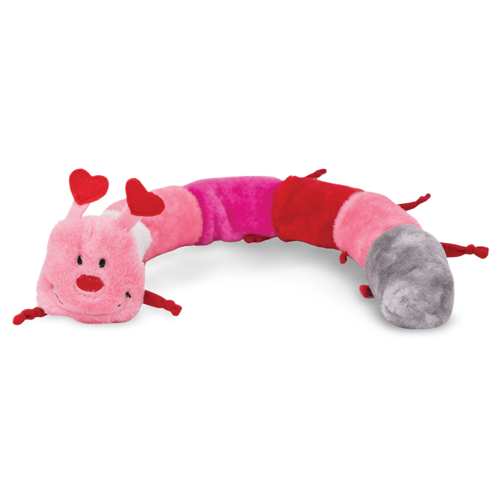 Caterpillar Deluxe With Blaster Squeaky Dog Toy Pink