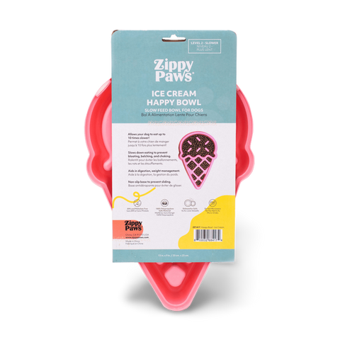 Happy Bowl Dog Slow Feeder Ice Cream