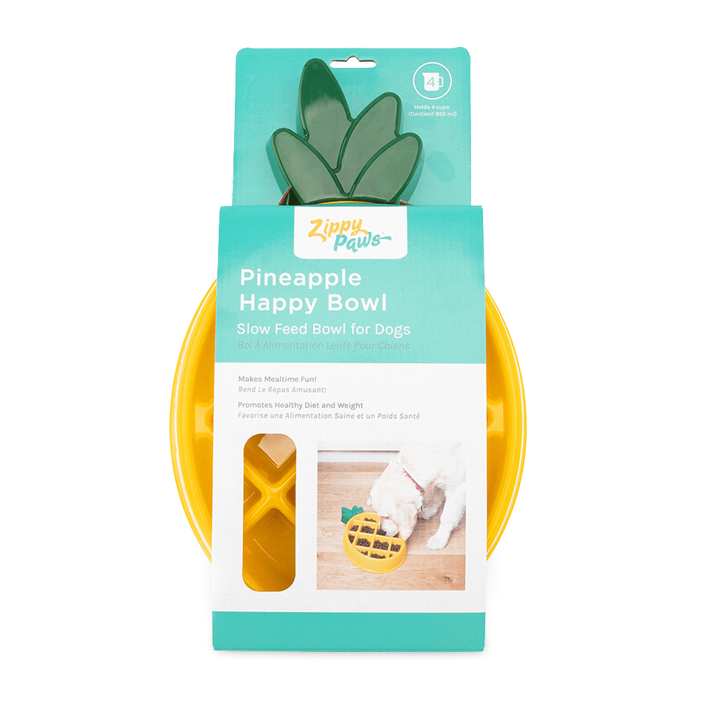Happy Bowl Slow Feeder Pineapple