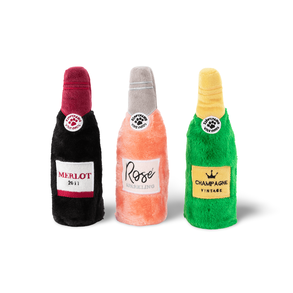 Happy Hour Crusherz Wine Dog Toy