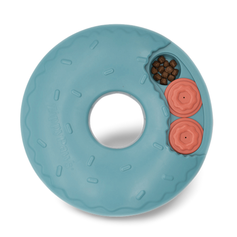 Interactive Puzzle Donut Slider Dog Toy