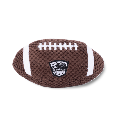 Sportsballz Football Squeaky Soft Dog Toy