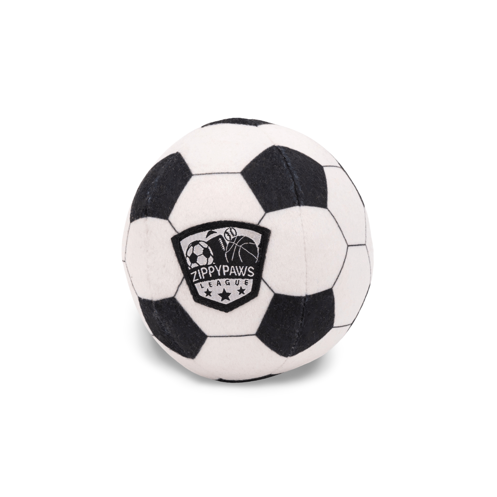 Sportsballz Soccer Squeaky Soft Dog Toy