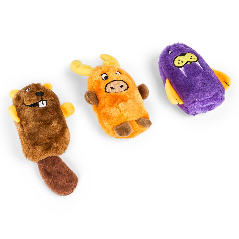 Squeakie Buddies Beaver Moose And Walrus