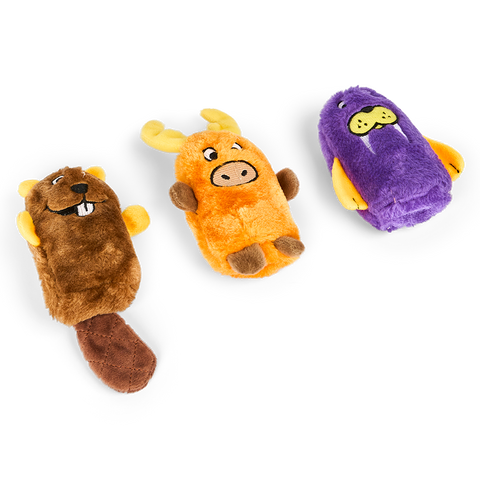 Squeakie Buddies Beaver Moose And Walrus