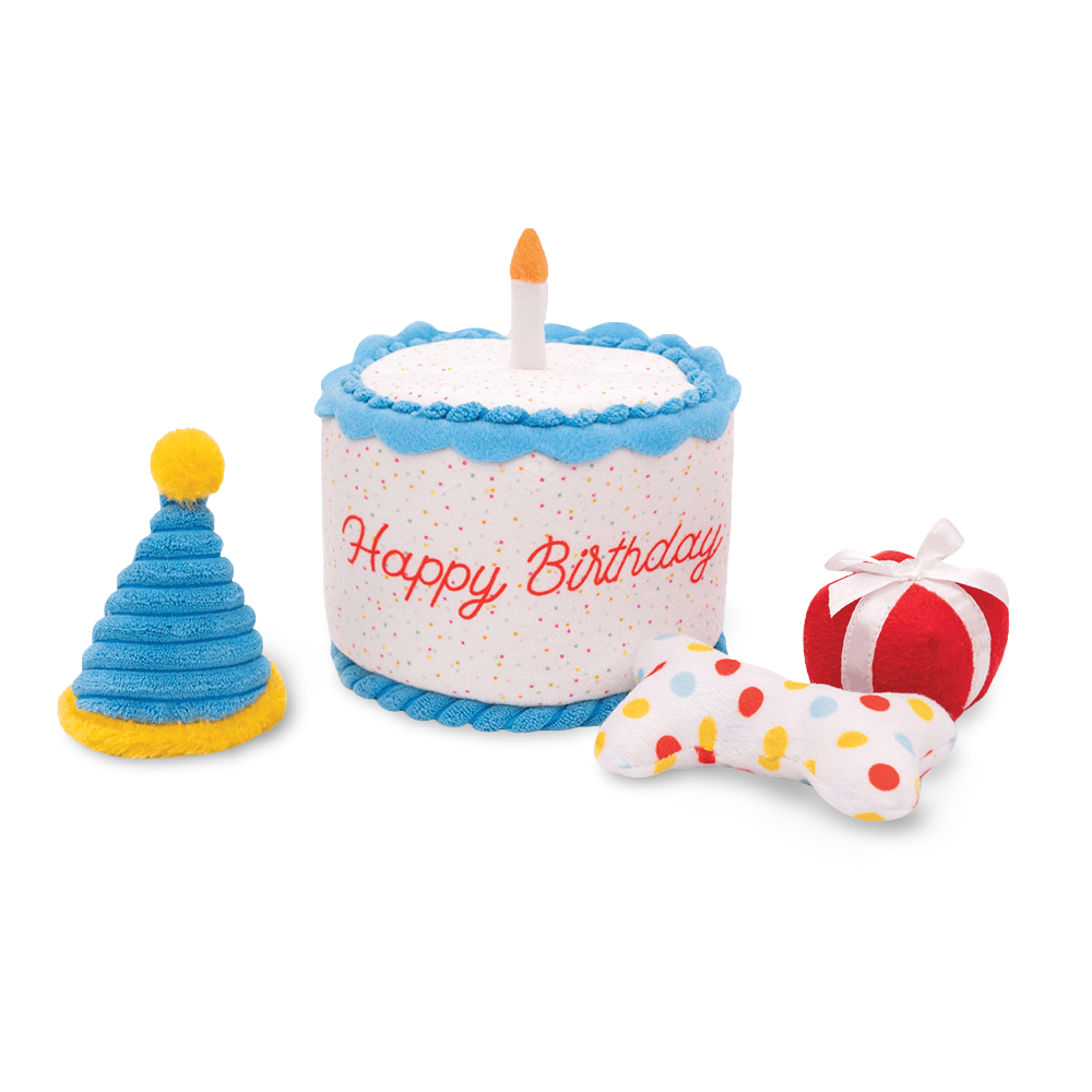 Zippy Burrow Birthday Cake Dog Toy