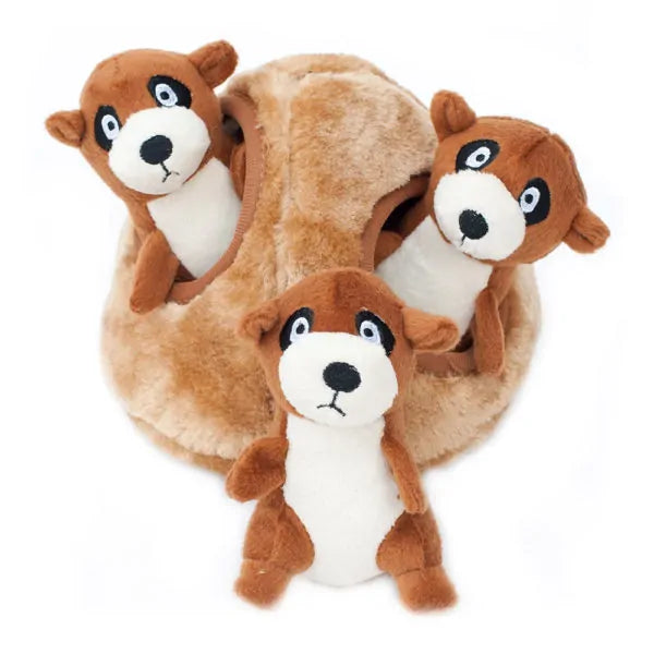 Zippy Paws Dog Toys Plush Burrow - Meerkat Den