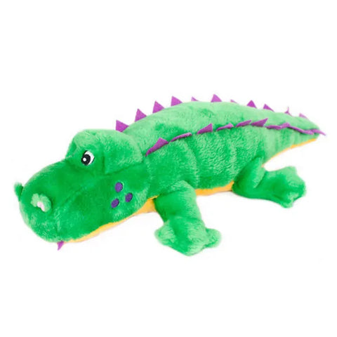 Zippy Paws Dog Toys Plush Grunterz - Alvin the Alligator