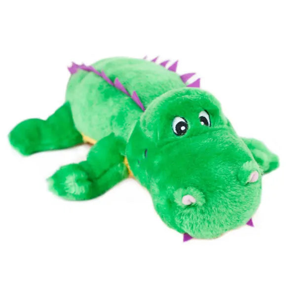 Zippy Paws Dog Toys Plush Grunterz - Alvin the Alligator