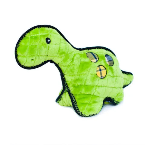 Zippy Paws Dog Toys Plush Grunterz Z-Stitch - Donny Dinosaur