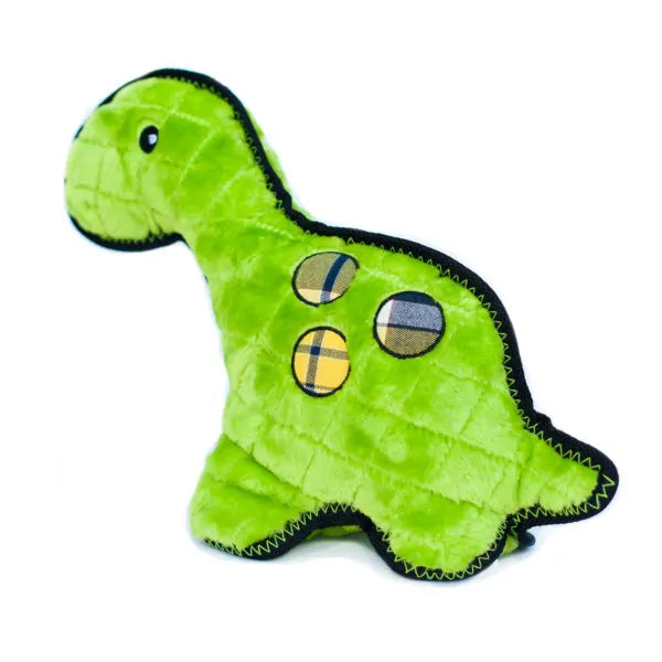 Zippy Paws Dog Toys Plush Grunterz Z-Stitch - Donny Dinosaur