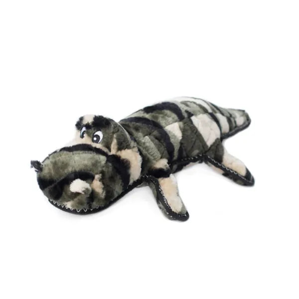 Zippy Paws Dog Toys Plush Grunterz Z-Stitch - Cameron the Camo Gator