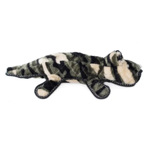 Zippy Paws Dog Toys Plush Grunterz Z-Stitch - Cameron the Camo Gator