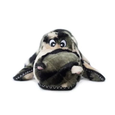 Zippy Paws Dog Toys Plush Grunterz Z-Stitch - Cameron the Camo Gator