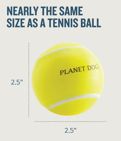 Planet Dog Orbee-Tuff Tennis Ball Treat-Dispensing Dog Chew Toy